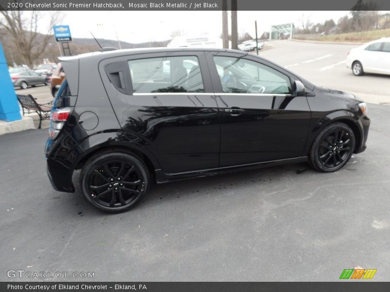 Mosaic Black Metallic / Jet Black 2020 Chevrolet Sonic Premier Hatchback