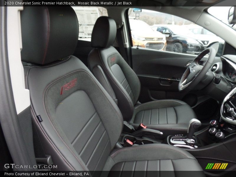 Mosaic Black Metallic / Jet Black 2020 Chevrolet Sonic Premier Hatchback