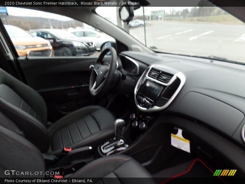 Mosaic Black Metallic / Jet Black 2020 Chevrolet Sonic Premier Hatchback