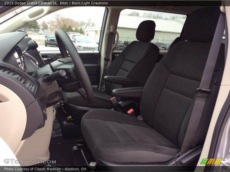 Billet / Black/Light Graystone 2019 Dodge Grand Caravan SE