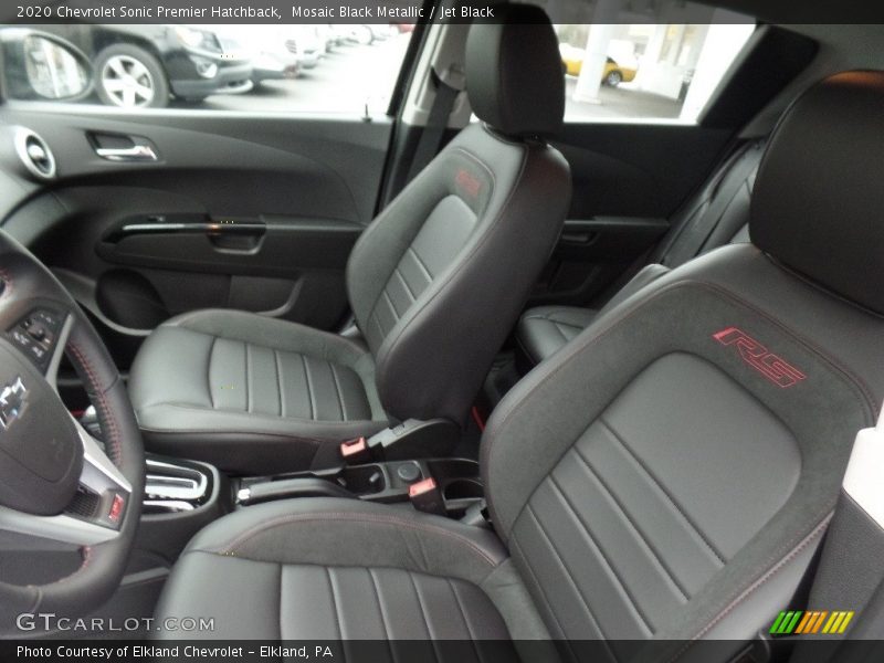 Mosaic Black Metallic / Jet Black 2020 Chevrolet Sonic Premier Hatchback