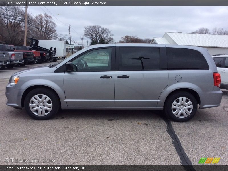 Billet / Black/Light Graystone 2019 Dodge Grand Caravan SE