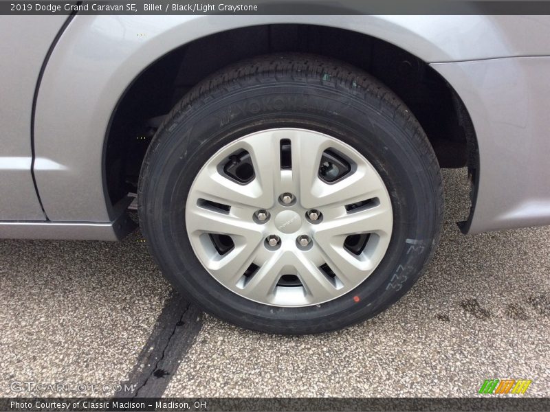 Billet / Black/Light Graystone 2019 Dodge Grand Caravan SE