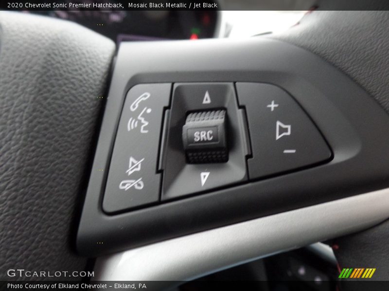 Mosaic Black Metallic / Jet Black 2020 Chevrolet Sonic Premier Hatchback