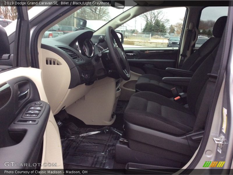 Billet / Black/Light Graystone 2019 Dodge Grand Caravan SE