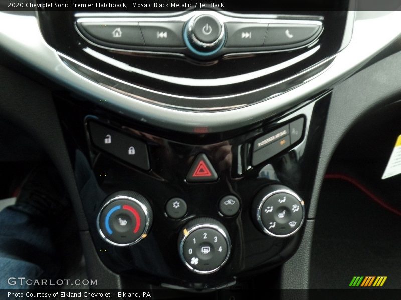 Mosaic Black Metallic / Jet Black 2020 Chevrolet Sonic Premier Hatchback