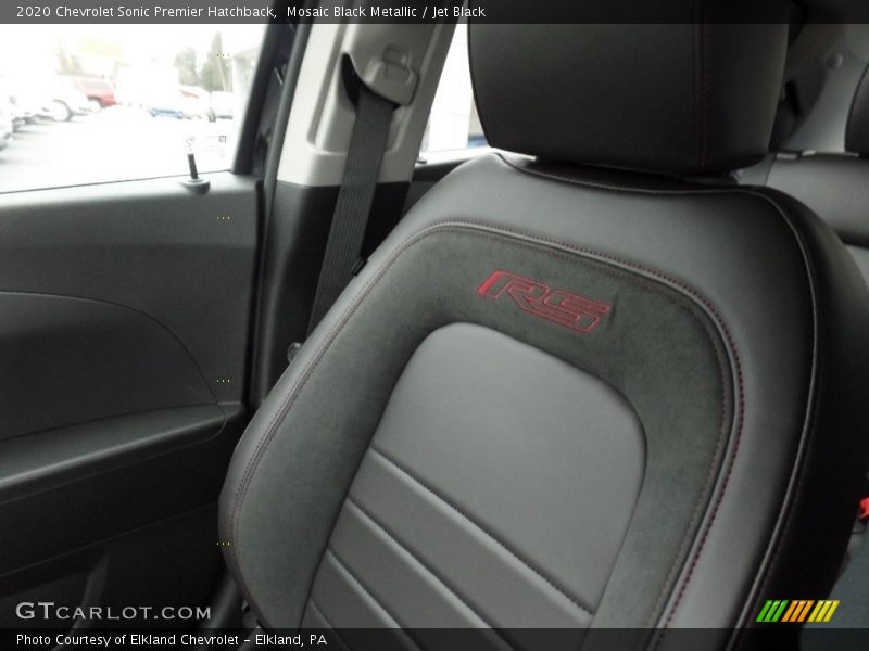 Mosaic Black Metallic / Jet Black 2020 Chevrolet Sonic Premier Hatchback