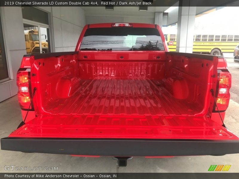 Red Hot / Dark Ash/Jet Black 2019 Chevrolet Silverado LD Custom Double Cab 4x4