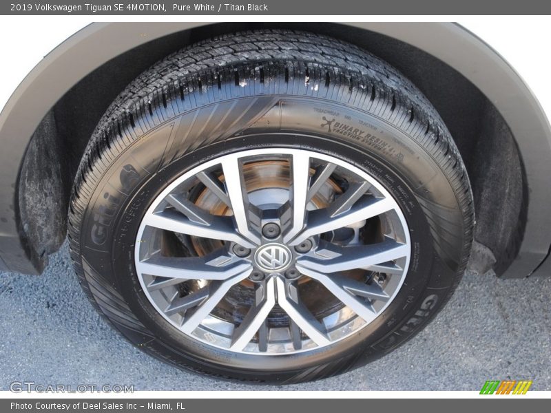 Pure White / Titan Black 2019 Volkswagen Tiguan SE 4MOTION