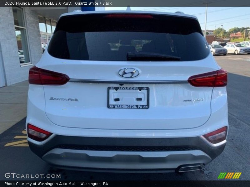 Quartz White / Black 2020 Hyundai Santa Fe SEL 2.0 AWD