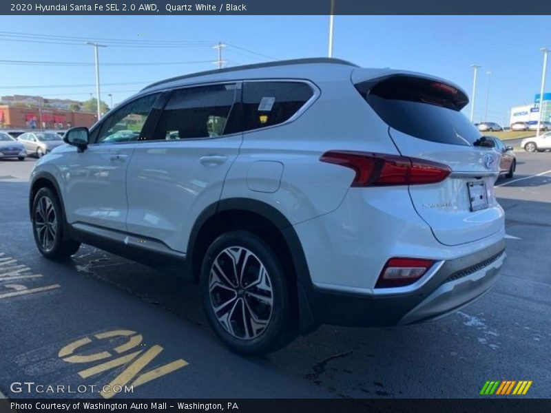 Quartz White / Black 2020 Hyundai Santa Fe SEL 2.0 AWD