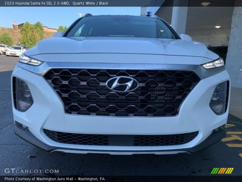 Quartz White / Black 2020 Hyundai Santa Fe SEL 2.0 AWD