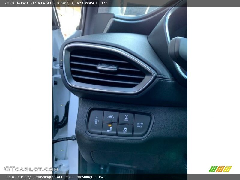 Quartz White / Black 2020 Hyundai Santa Fe SEL 2.0 AWD