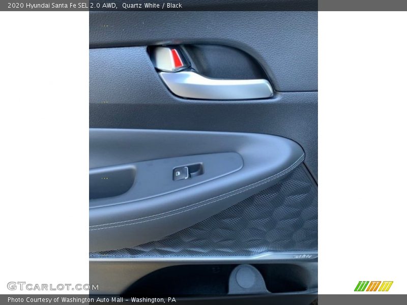 Quartz White / Black 2020 Hyundai Santa Fe SEL 2.0 AWD