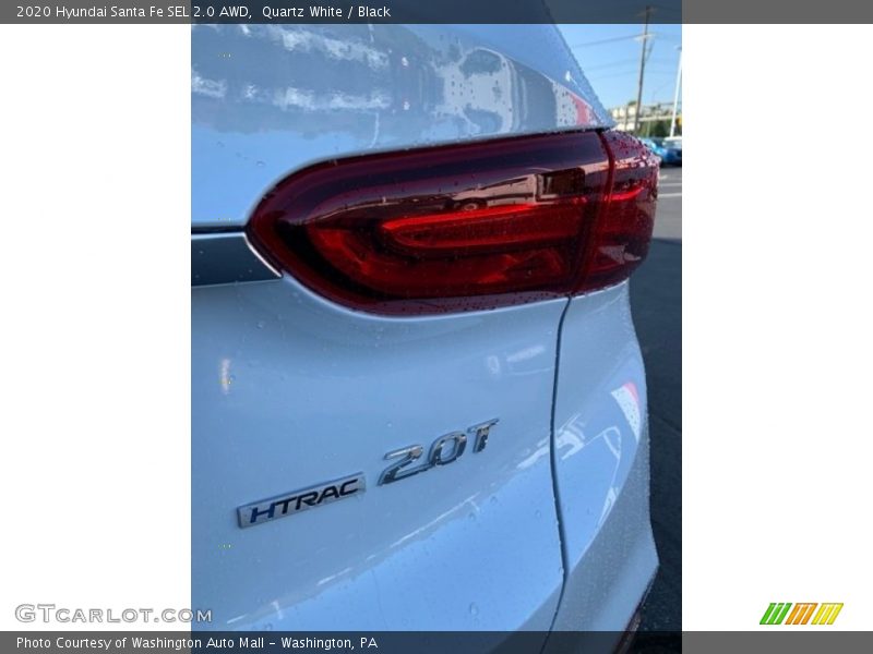 Quartz White / Black 2020 Hyundai Santa Fe SEL 2.0 AWD
