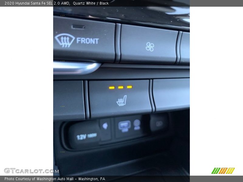 Quartz White / Black 2020 Hyundai Santa Fe SEL 2.0 AWD
