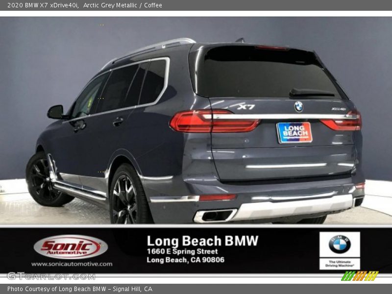 Arctic Grey Metallic / Coffee 2020 BMW X7 xDrive40i
