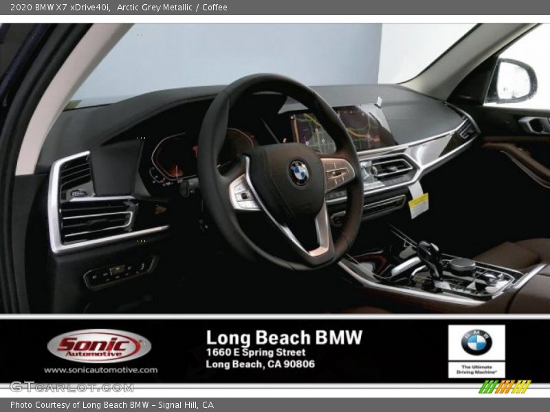 Arctic Grey Metallic / Coffee 2020 BMW X7 xDrive40i
