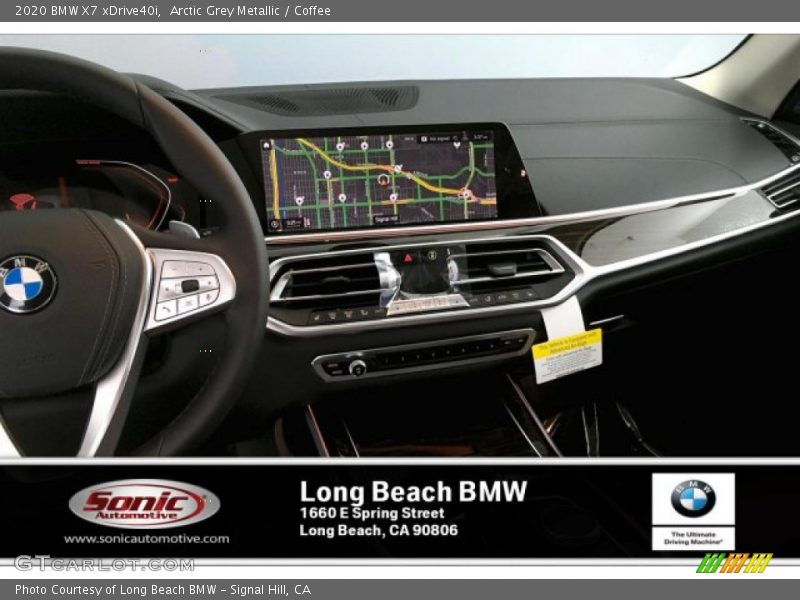 Arctic Grey Metallic / Coffee 2020 BMW X7 xDrive40i