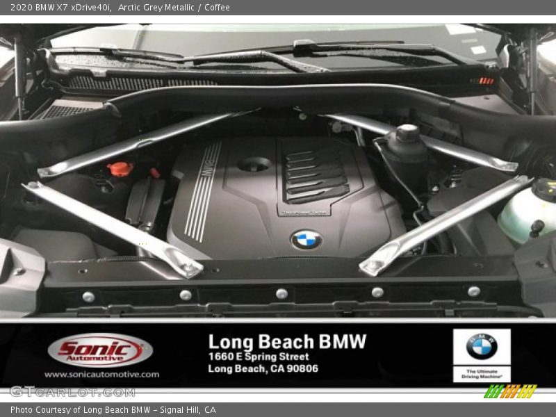 Arctic Grey Metallic / Coffee 2020 BMW X7 xDrive40i