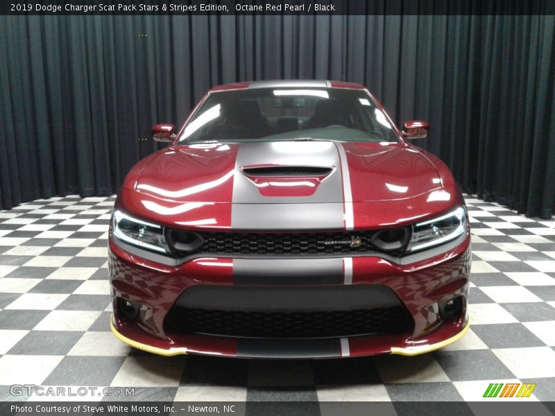 Octane Red Pearl / Black 2019 Dodge Charger Scat Pack Stars & Stripes Edition