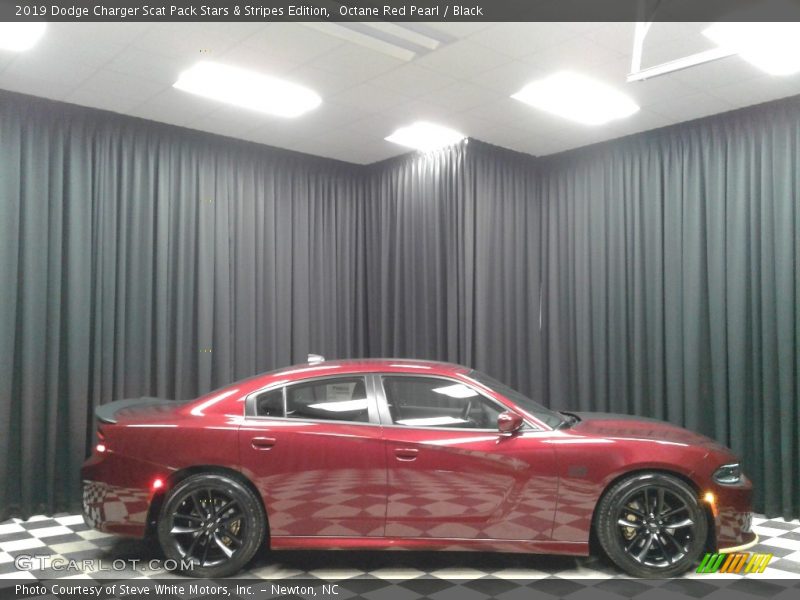 Octane Red Pearl / Black 2019 Dodge Charger Scat Pack Stars & Stripes Edition