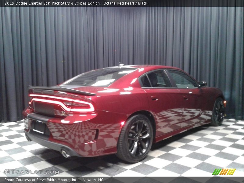 Octane Red Pearl / Black 2019 Dodge Charger Scat Pack Stars & Stripes Edition