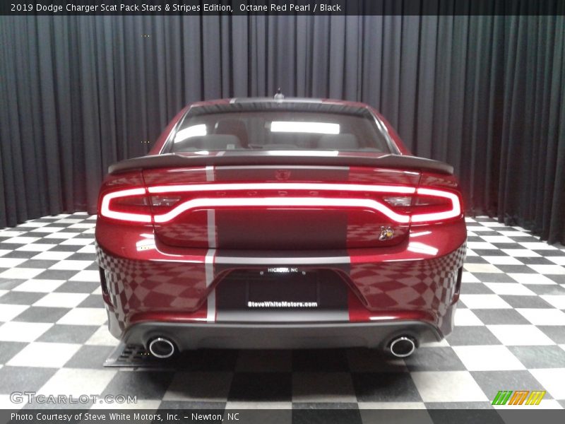 Octane Red Pearl / Black 2019 Dodge Charger Scat Pack Stars & Stripes Edition
