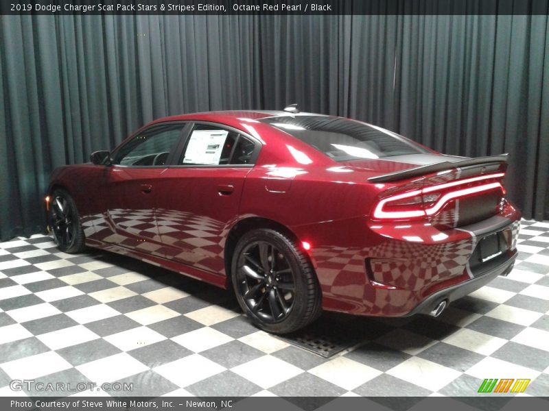 Octane Red Pearl / Black 2019 Dodge Charger Scat Pack Stars & Stripes Edition