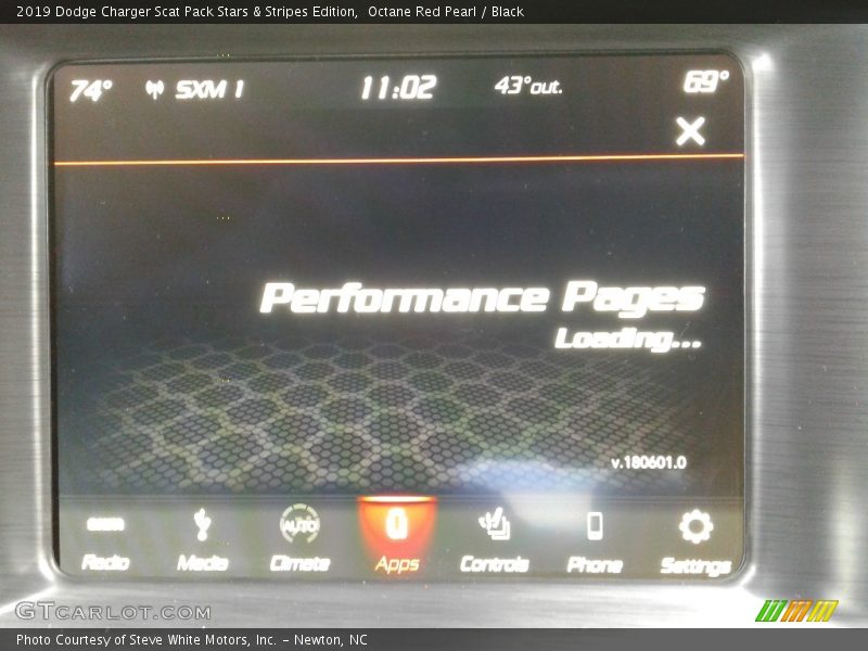 Controls of 2019 Charger Scat Pack Stars & Stripes Edition