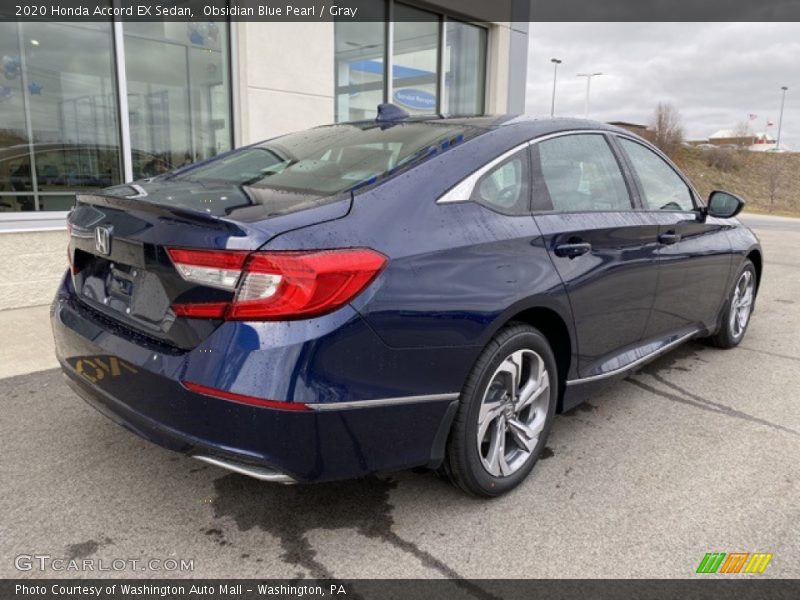 Obsidian Blue Pearl / Gray 2020 Honda Accord EX Sedan