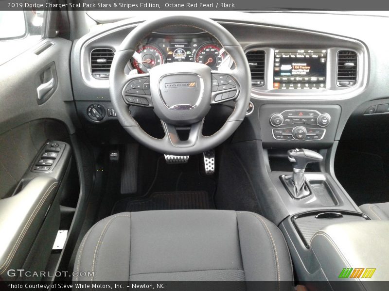 Dashboard of 2019 Charger Scat Pack Stars & Stripes Edition