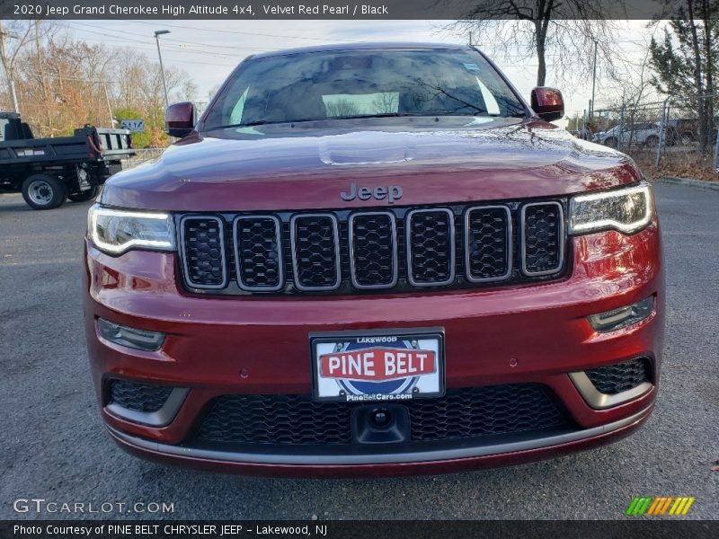 Velvet Red Pearl / Black 2020 Jeep Grand Cherokee High Altitude 4x4