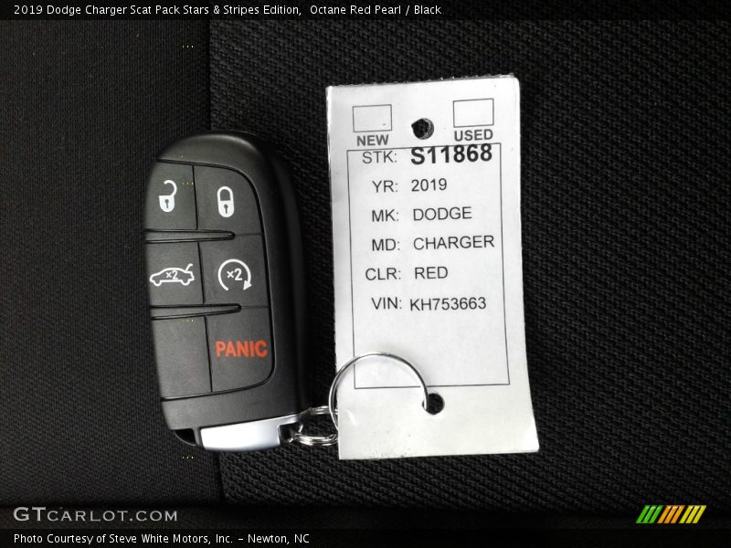Keys of 2019 Charger Scat Pack Stars & Stripes Edition