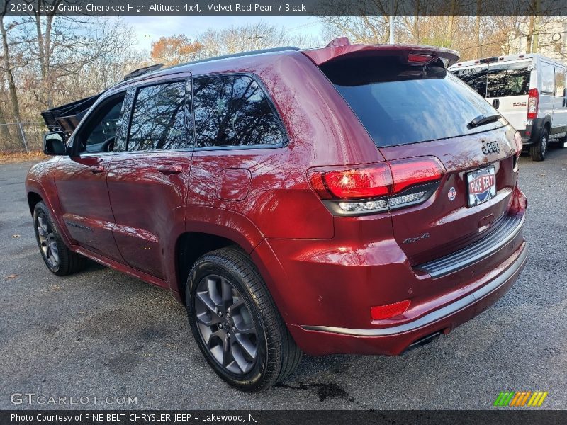 Velvet Red Pearl / Black 2020 Jeep Grand Cherokee High Altitude 4x4