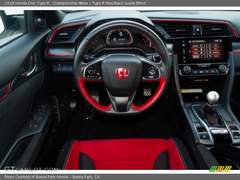 Championship White / Type R Red/Black Suede Effect 2018 Honda Civic Type R