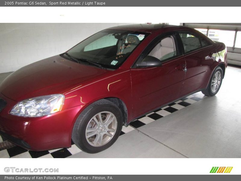 Sport Red Metallic / Light Taupe 2005 Pontiac G6 Sedan