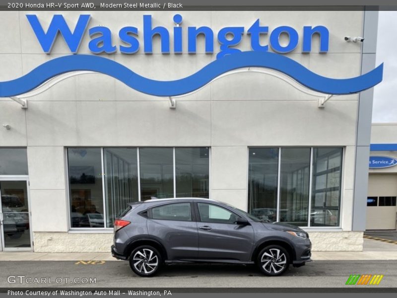 Modern Steel Metallic / Black 2020 Honda HR-V Sport AWD