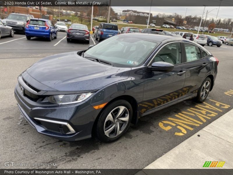 Cosmic Blue Metallic / Gray 2020 Honda Civic LX Sedan