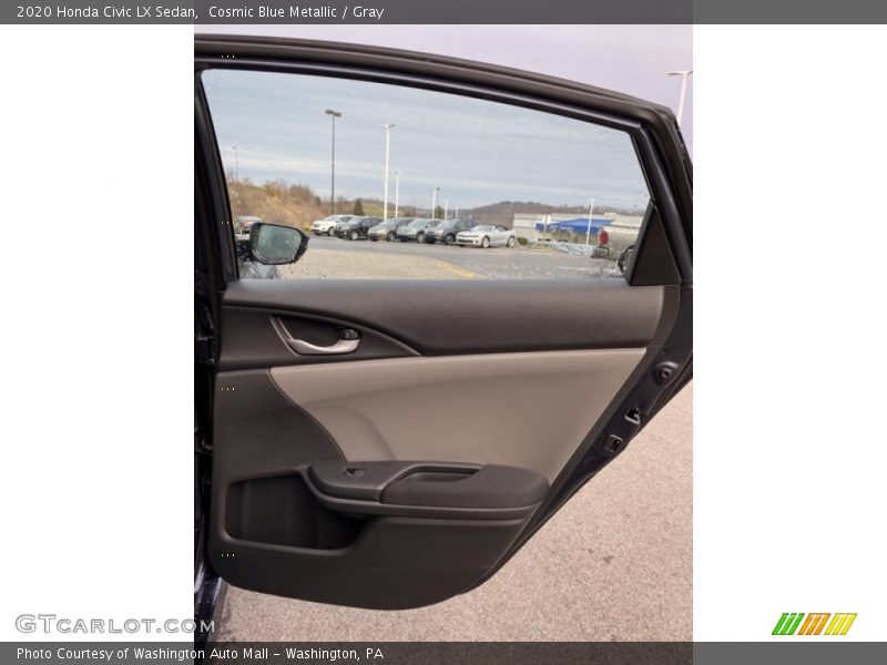 Cosmic Blue Metallic / Gray 2020 Honda Civic LX Sedan