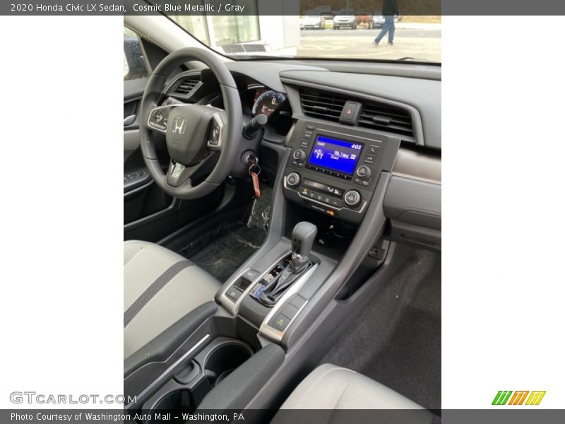 Cosmic Blue Metallic / Gray 2020 Honda Civic LX Sedan