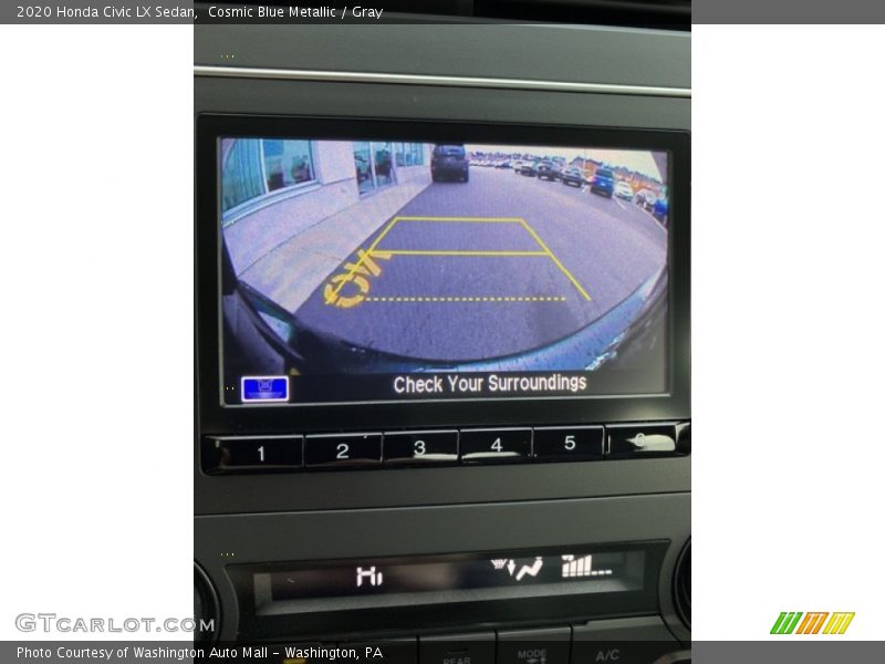 Cosmic Blue Metallic / Gray 2020 Honda Civic LX Sedan