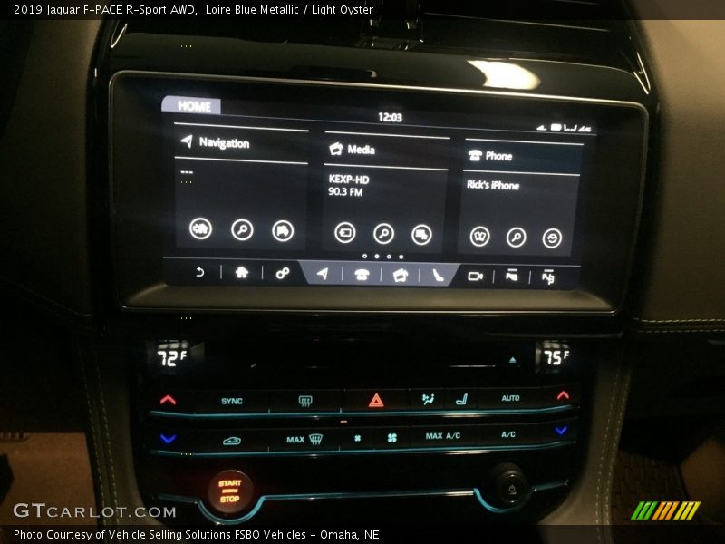 Loire Blue Metallic / Light Oyster 2019 Jaguar F-PACE R-Sport AWD