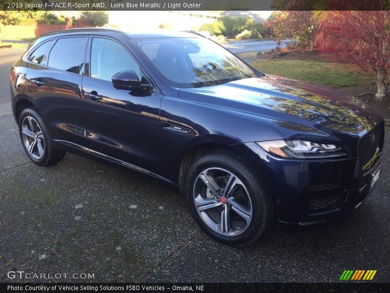 Loire Blue Metallic / Light Oyster 2019 Jaguar F-PACE R-Sport AWD