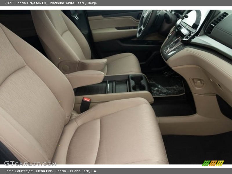 Platinum White Pearl / Beige 2020 Honda Odyssey EX