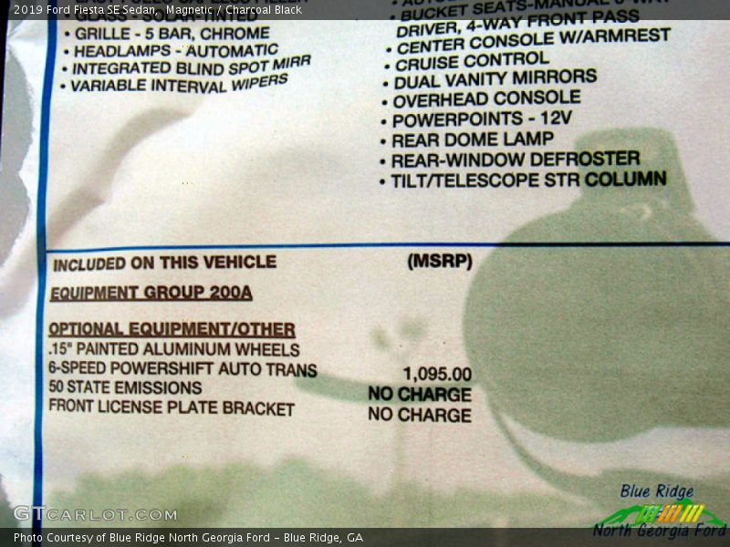 Magnetic / Charcoal Black 2019 Ford Fiesta SE Sedan