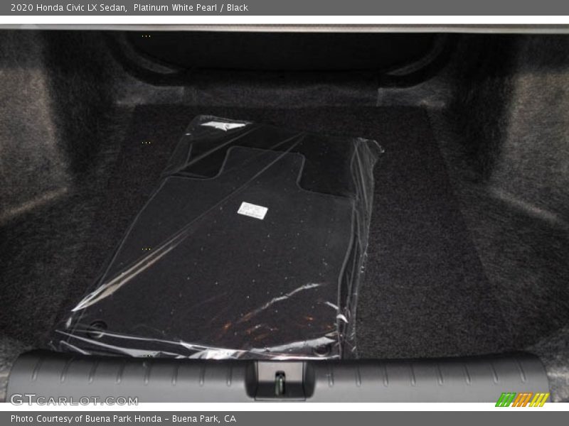 Platinum White Pearl / Black 2020 Honda Civic LX Sedan