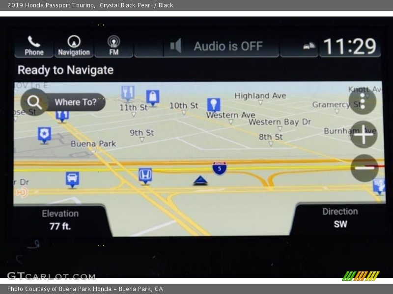 Crystal Black Pearl / Black 2019 Honda Passport Touring
