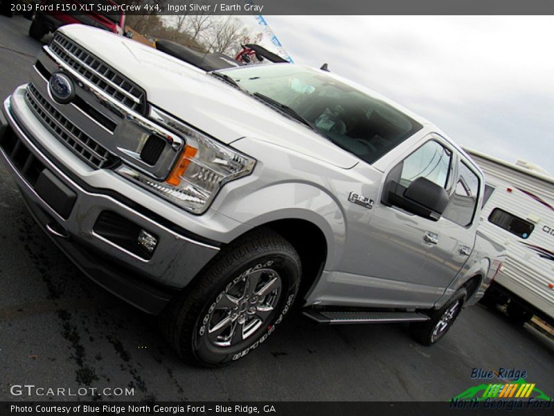 Ingot Silver / Earth Gray 2019 Ford F150 XLT SuperCrew 4x4