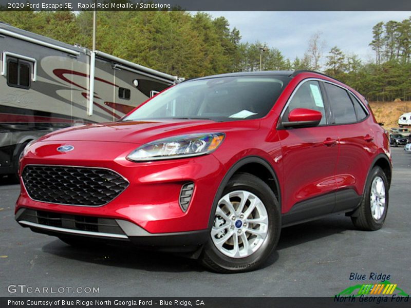 Rapid Red Metallic / Sandstone 2020 Ford Escape SE